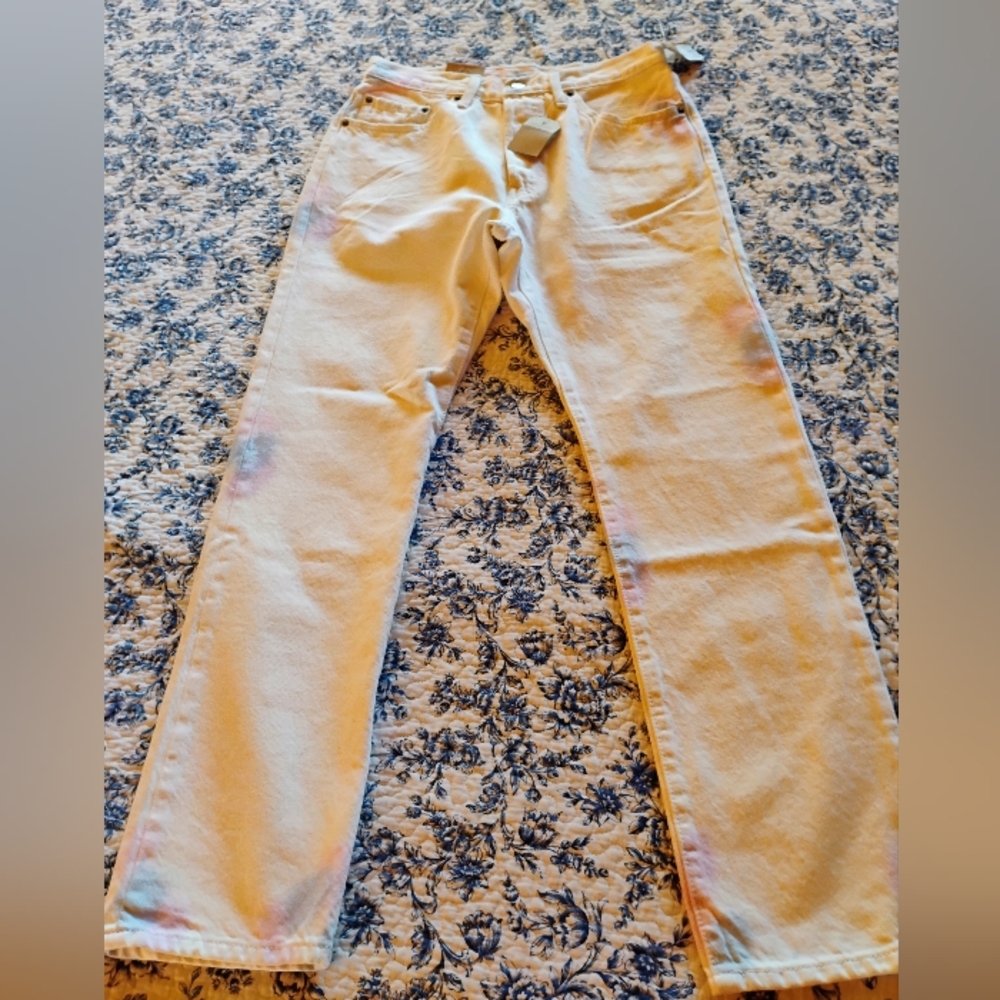 Tye dye white Levi's 501 original